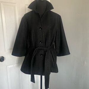 GAP Black Women's Blazer with Belt